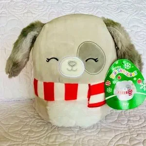 Squishmallow 7" Ivy The Dog With Scarf - Super Soft Plush Toy For Kids & Collectors